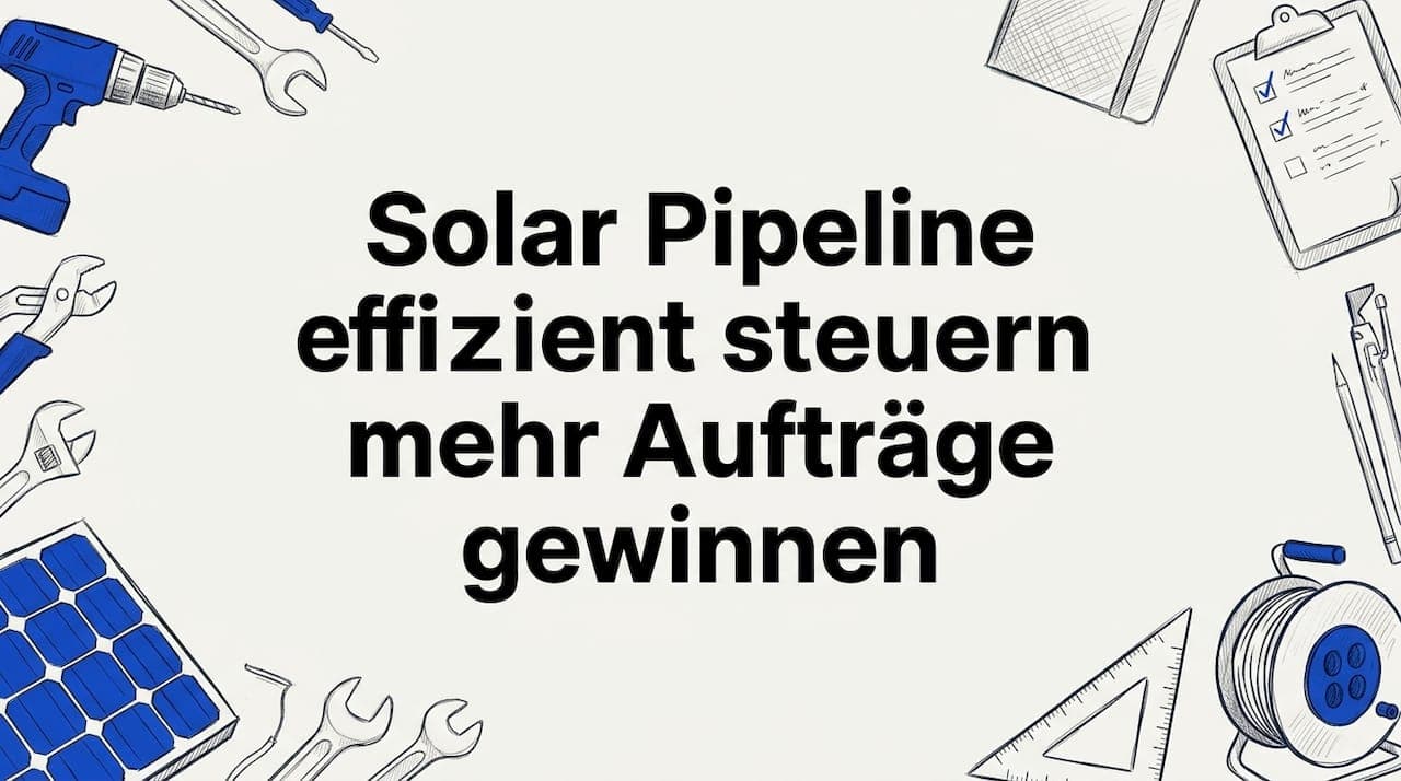 Solar Pipeline effizient steuern und mehr Aufträge gewinnen